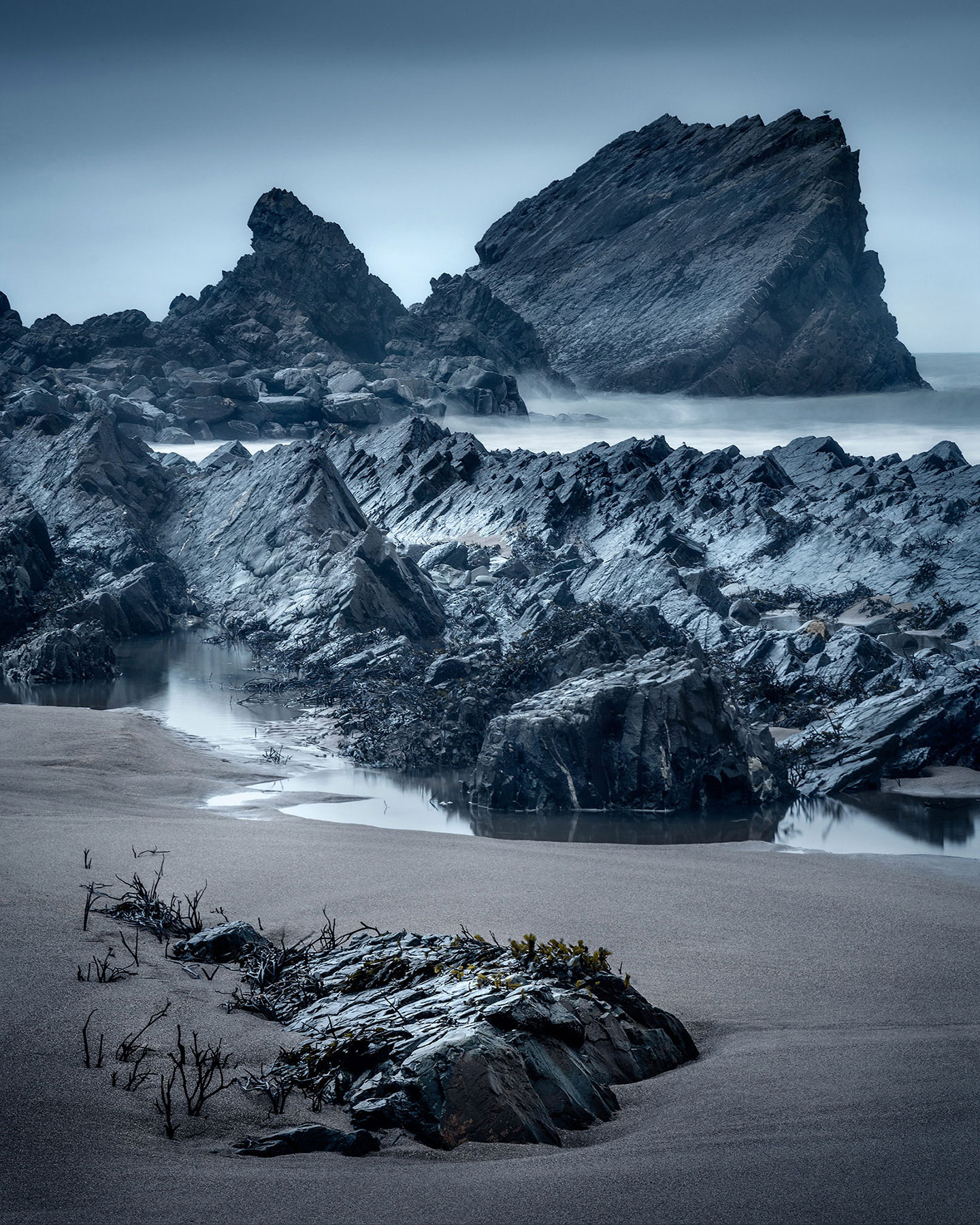 Hartland Quay in north Devon at dawn.
