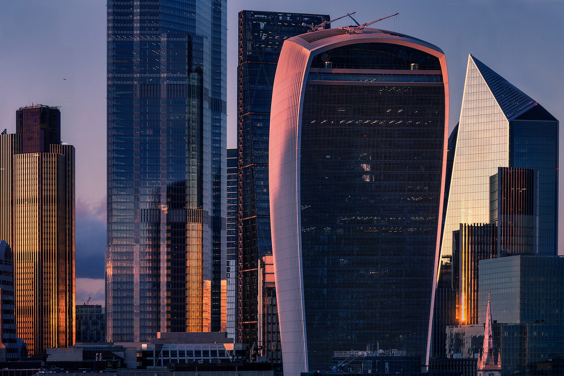 A cityscape landscape photograph made in London, UK.