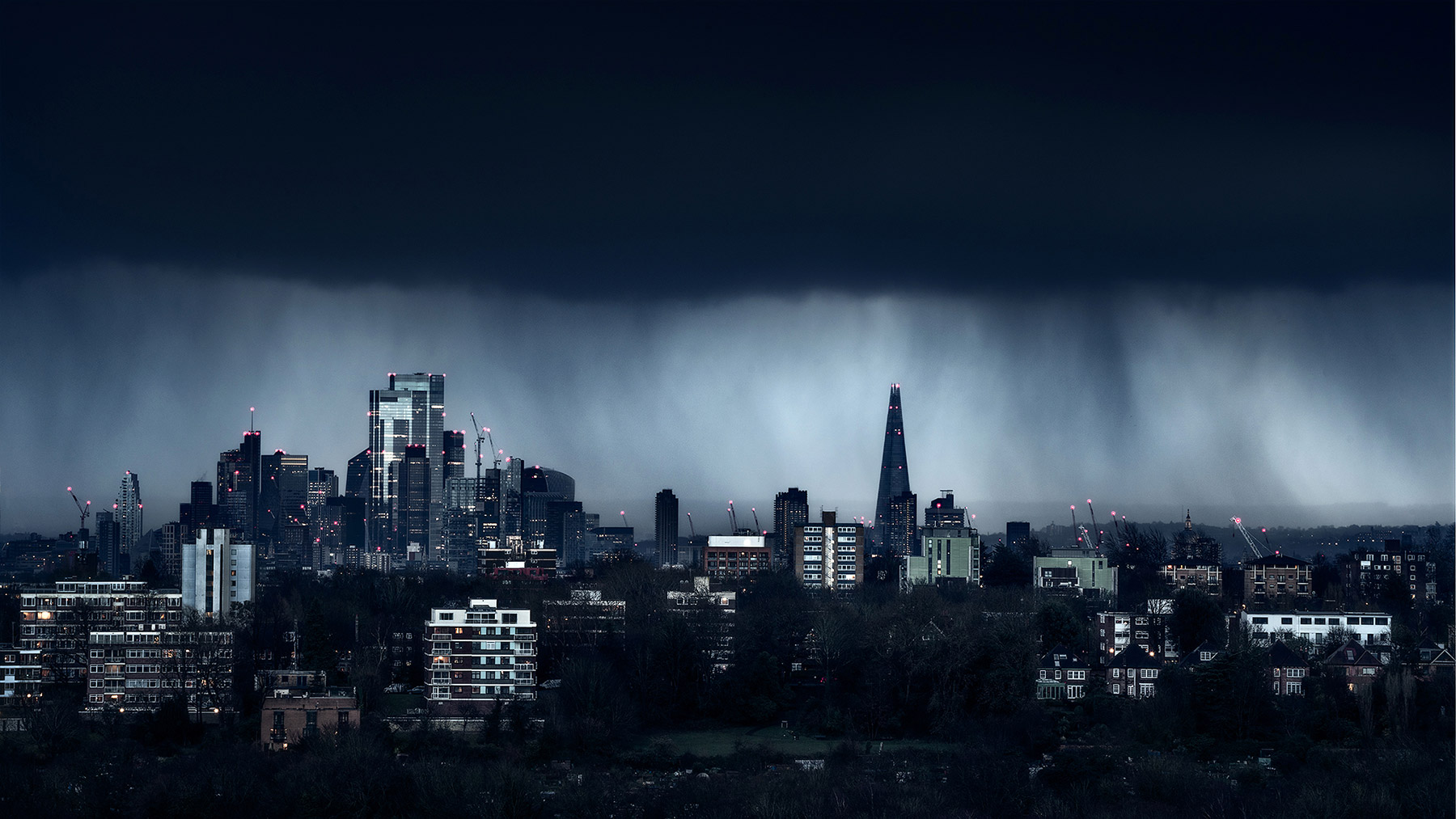 A cityscape landscape photograph made in London, UK.