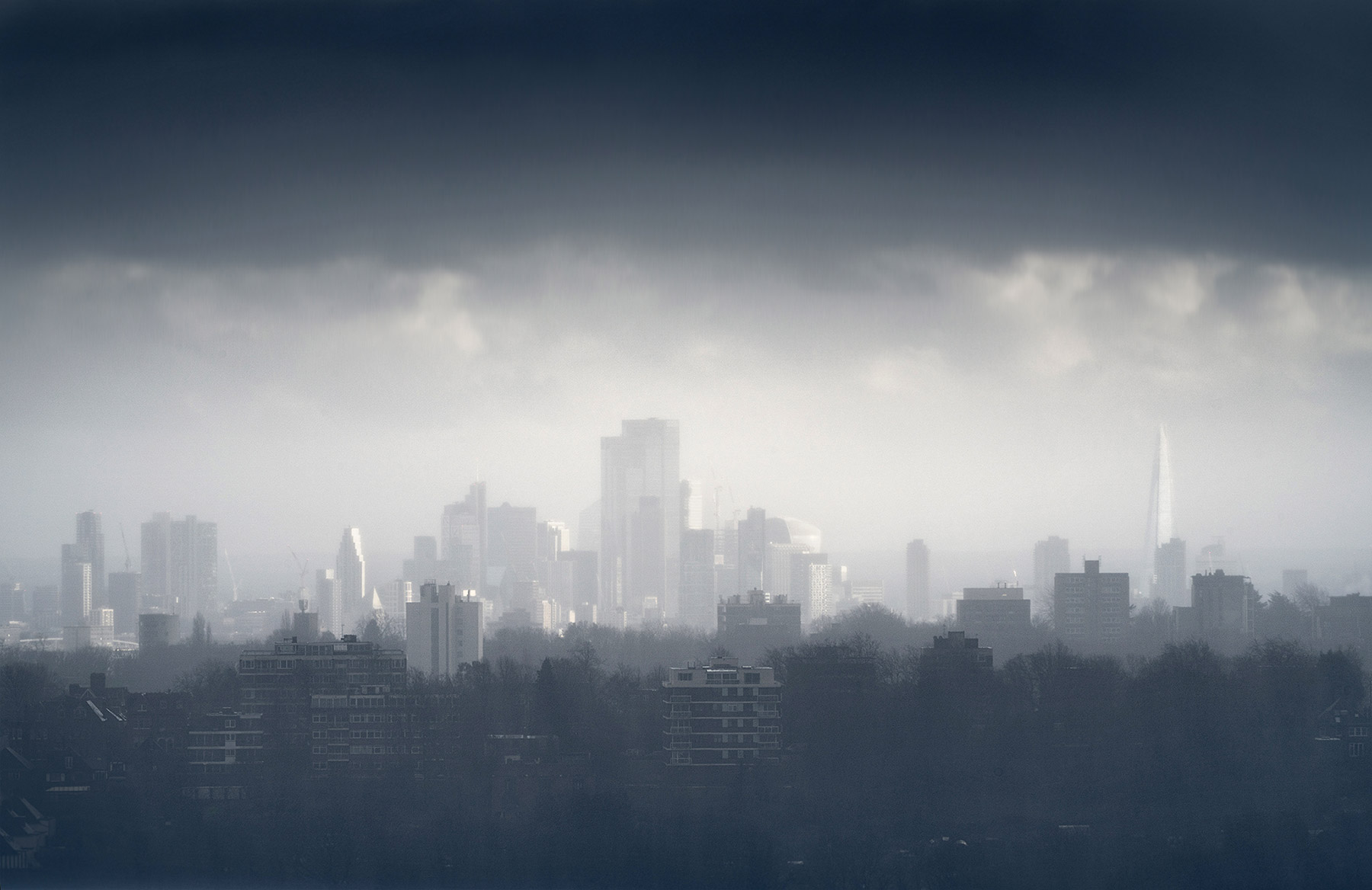 A cityscape landscape photograph made in London, UK.