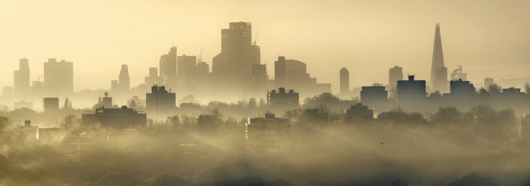 A cityscape landscape photograph made in London, UK.