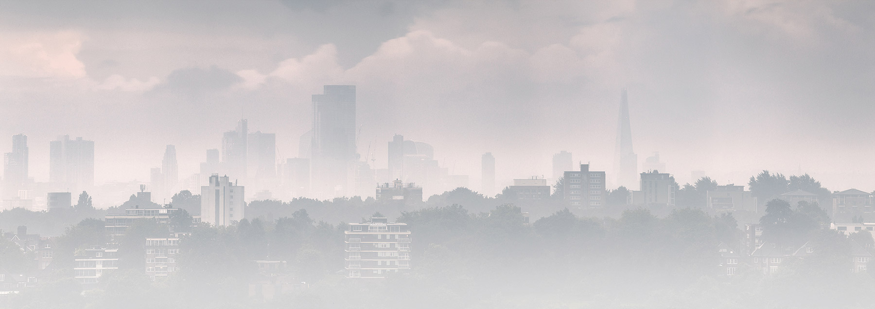 A cityscape landscape photograph made in London, UK.