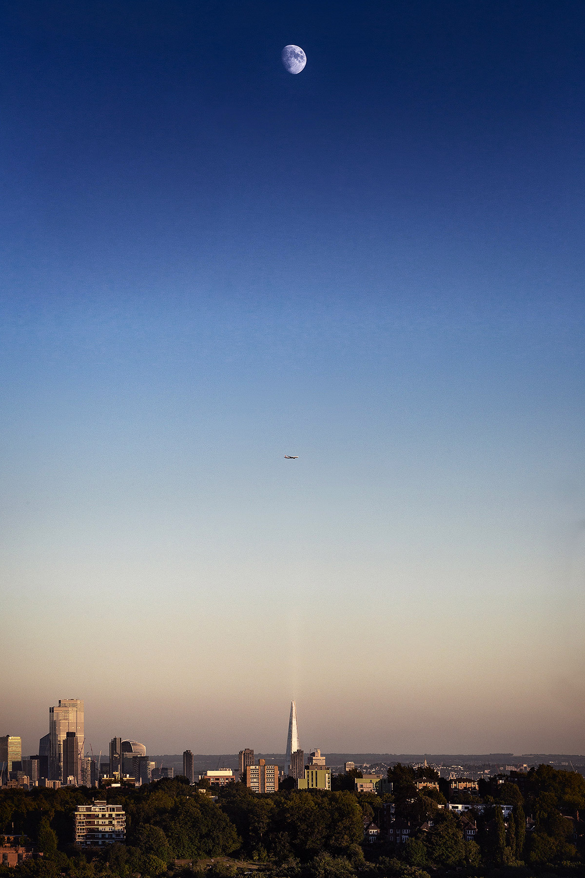 A cityscape landscape photograph made in London, UK.