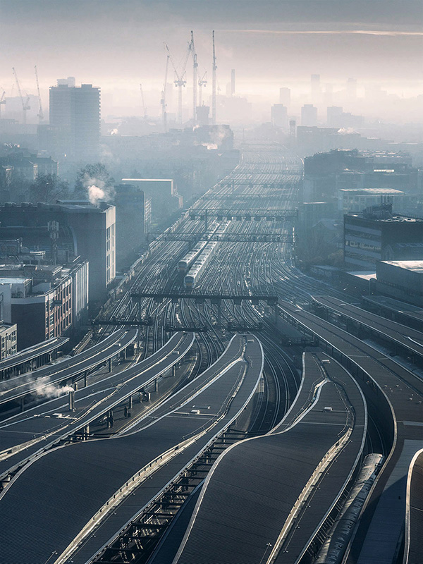 A cityscape landscape photograph made in London, UK.