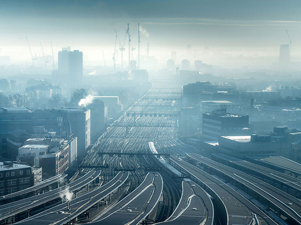 A cityscape landscape photograph made in London, UK.