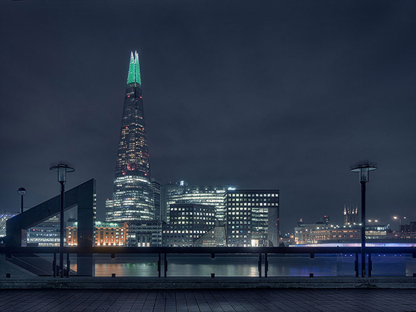 A cityscape landscape photograph made in London, UK.