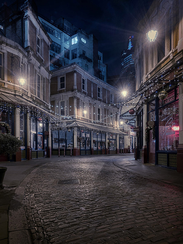 A cityscape landscape photograph made in London, UK.