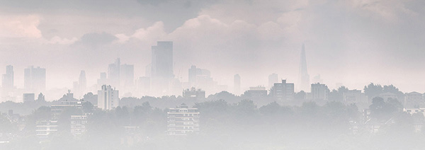 A cityscape landscape photograph made in London, UK.