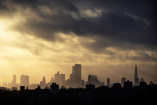 A cityscape landscape photograph made in London, UK.