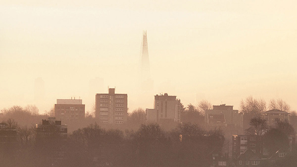 A cityscape landscape photograph made in London, UK.