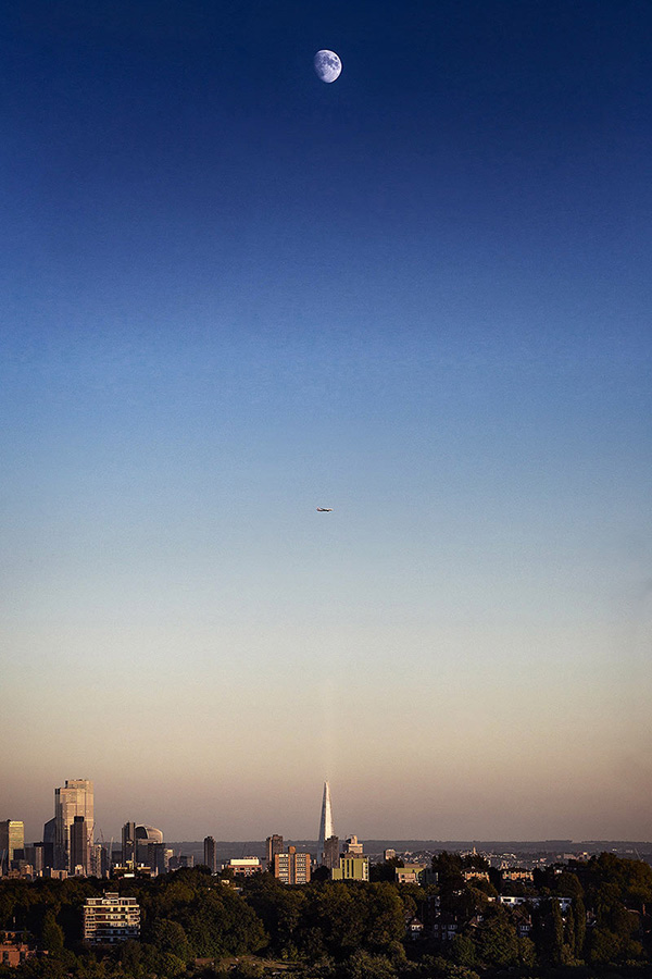 A cityscape landscape photograph made in London, UK.