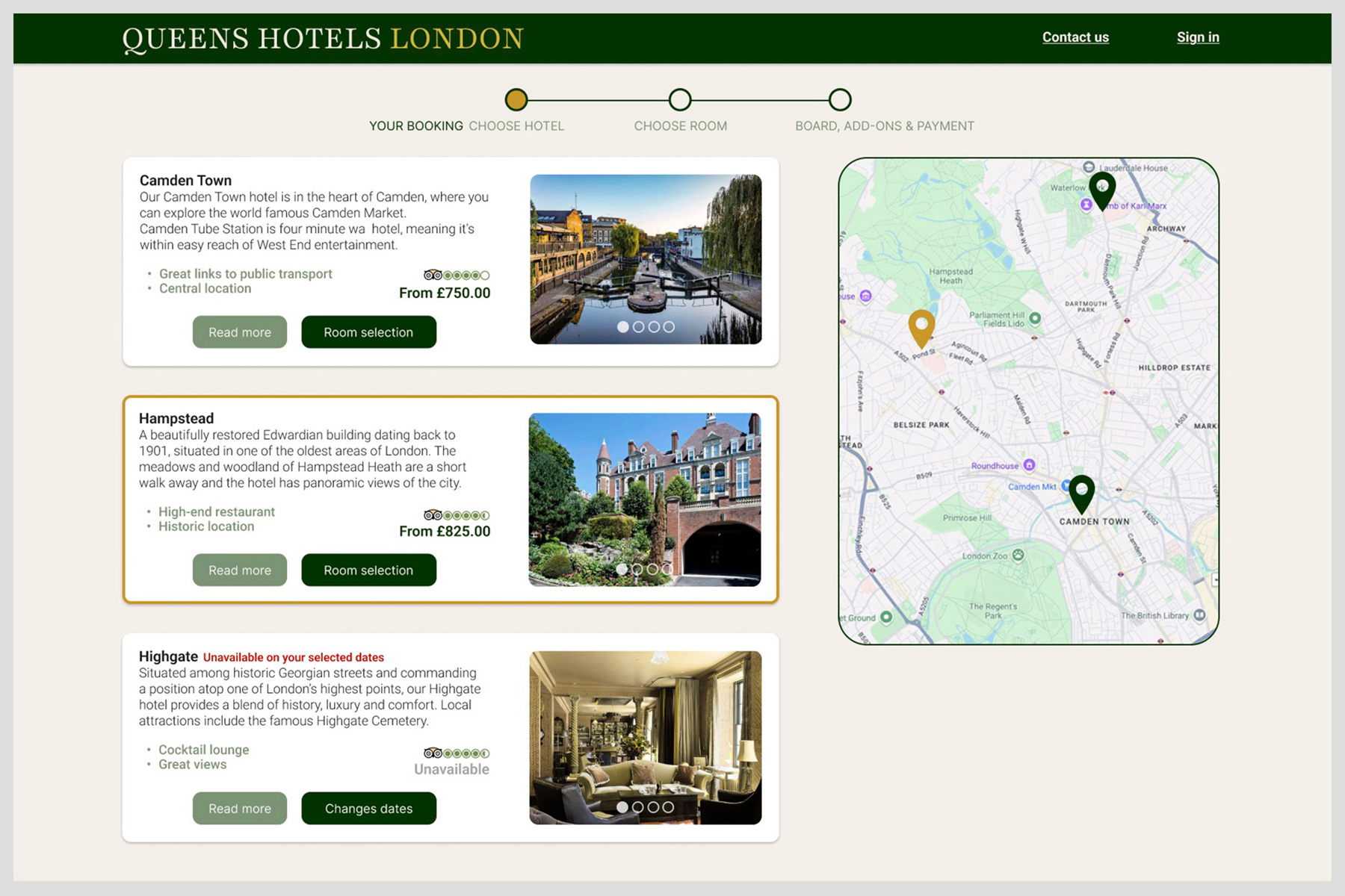 Notes made for the Annabelle Hotel room information page